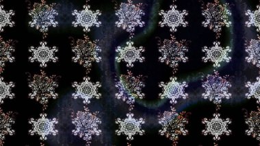 Siyah renkli çiçekler. Çiçek süslemeli çizim deseni. Raster illüstrasyonu.