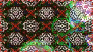 Gri ve yeşil renkli çiçekler. Doodle tarzı. Tekstil ve kapak tasarımı için mükemmel. El çizimi dikişsiz sonbahar çiçekleri deseni. Renkli gri ve yeşil pürüzsüz desen.