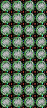 Yeşil ve siyah renklerde altın element. Doğu tarzı element. Altın desenli çiçek dekoru. Davetiyeler, kartlar, web sayfası için Raster illüstrasyon. Çizgi sanatı tasarım şablonu için sınırsız sınır.