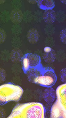 Tekstil için figür. Davetiye ve kartpostal tasarımı için dekoratif çiçek unsurları. Şirin, zarif çiçekler Raster illüstrasyonu. Poster ya da kapak için arka plan. Yapraklı çizim deseni.