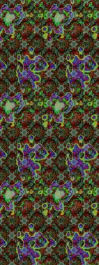 Anti-stres için soyut örnek sayfası. Raster illüstrasyonu. Yeşil ve gri renklerde.