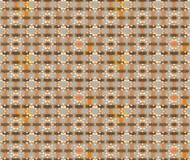 Küçük çiçekteki sevimli çiçek deseni. Birçok bej ve kahverengi soyut çiçekli tropik eskiz deseni. Varisolog bej ve kahverengi raster çizimi.