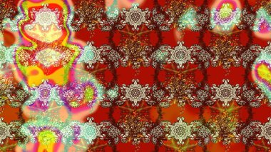 Tekstil ve kapak tasarımı için mükemmel. Renkli kahverengi ve kırmızı çizim kalıpları. Elle çizilmiş sonbahar çiçeği deseni. Kahverengi ve kırmızı renkte çiçekler. Doodle tarzı.