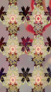 Raster çiçekleri klasik tarzda çizilmiş. Raster illüstrasyonu. Çiçekli yumuşak bir eskiz şekli. Bej renklerde bahar çiçekleri..