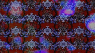 Düz Çiçek Elementleri Tasarım Raster illüstrasyonu. Çiçekli çiçek deseni, suluboya. Kırmızı ve menekşe renkleri üzerine çiçekler. Renkli Bahar Teması çizim kalıbı.