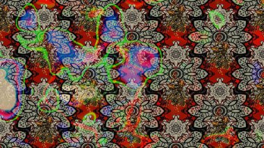 Küçük bir çiçekte eskiz deseni. Hoş bir çiçek geçmişi var. Güzel kumaş deseni. Raster illüstrasyonu.