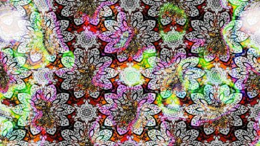 Parlak çiçekli kolaj çiçekleri gri ve nötr. Çiçekli zambakların eskiz geçmişi. Çiçek tasarımı için inanılmaz kolaj cennet tarzı..