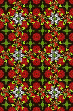 Kusursuz Vintage Çiçek Deseni. Kalça dokusu deseni.