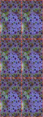 Mor renkli çiçekler. Kusursuz Renksiz Bahar Temalı Kusursuz Arkaplan. Düz Çiçek Elementleri Tasarımı. Sevimli çiçek raster deseni.