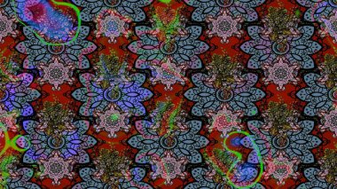 Çiçek buketleriyle klasik bir eskiz şekli. Siyah renklerde. Raster illüstrasyonu.