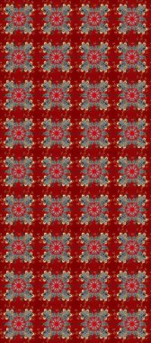 Doğulu stili, altın elementlerle kırmızı, gri ve kahverengi renklerde altın desenli arabesk yapar. Kusursuz kıvırcık saçlar. Raster altın desen.