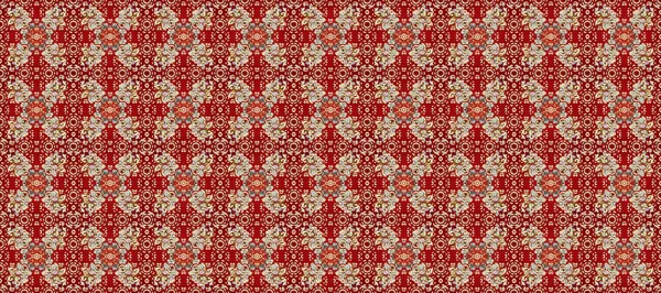 Kırmızı, bej ve nötr renklerde kusursuz desen. Kusursuz altın desenli bukleler. Raster altın pürüzsüz desen. Doğu tarzında altın elementler arabesk.