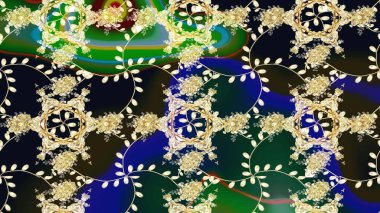 Tekstil, tebrik kartı, boyama kitabı, telefon kılıfı baskısı için kullanılabilir. Etnik Mandala süsü. Raster Henna dövme stili. Hint çiçekli desenli şal desenli..