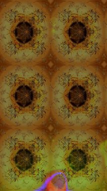 Renkli Bahar Teması eskiz kalıbı. Düz Çiçek Elementleri Tasarımı. Parlak arkaplan eskiz desenli çiçekli fantezi tasarımı.