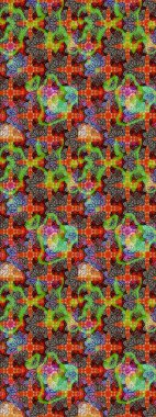 Tekstil, kumaş, kapaklar, duvar kağıtları, baskı, naylon, koleksiyon defteri, örgü, dekupaj için güzel bir eskiz. Küçük yeşil ve kahverengi çiçeklerle oldukça kaliteli besin torbası deseni.