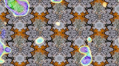 Çocuksu tasarım. Tekstil, kumaş, ambalaj, hatıra defteri için hoş bir çiçek arkaplanı. Elle çizilmiş çiçek desenli Raster çizimi. Gri arkaplanda.