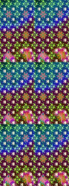 Millefleur 'lar. Küçük mor ve mavi renkte güzel bir besin torbası deseni, çiçekler. Tekstil, kumaş, kapaklar, duvar kağıtları, baskı, paket, koleksiyon defteri, örgü, dekupaj için çiçek arkaplanı..