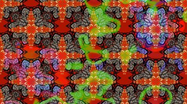 Tekstil için figür. Poster ya da kapak için arka plan. Şirin, zarif çiçekler Raster illüstrasyonu. Yapraklı çizim şekli. Davetiye ve kartpostal tasarımı için dekoratif çiçek unsurları.