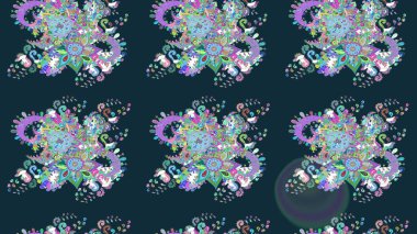 Mavi renkli çiçekler. Küçük çiçekte sevimli çiçek deseni var..