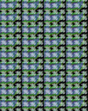 Çiçekli eskiz çizimi. Düz Çiçek Elementleri Tasarımı. Renkli Yaz Temalı eskiz kalıbı. Yeşil ve mavi renkte çiçekler.