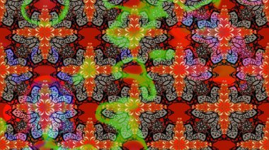 Yapraklı çizim şekli. Tekstil için figür. Poster ya da kapak için arka plan. Şirin, zarif çiçekler Raster illüstrasyonu. Davetiye ve kartpostal tasarımı için dekoratif çiçek unsurları.