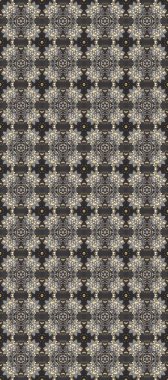 Klasik raster sarısı, kusursuz desen. Çiçek süsü kumaş deseni, cam, çiçek desenli metal kahverengi, bej ve gri renklerde altın elementler..