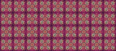 Arkaplan, kumaş, altın duvar kağıdı. Düz elle çizilmiş klasik koleksiyon. Raster altın pürüzsüz desen. Altın desenli mor, bej ve kahverengi altın elementli.