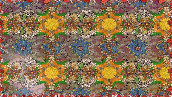 Raster Güzel kumaş deseni. Çiçek arkaplan ile soyut zarafet çizim deseni.