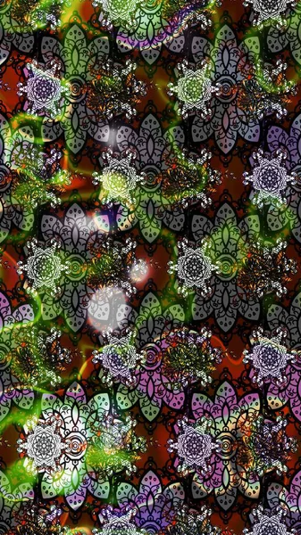 Küçük çiçekteki sevimli çiçek deseni. Gri renkli çiçekler. Raster illüstrasyonu.