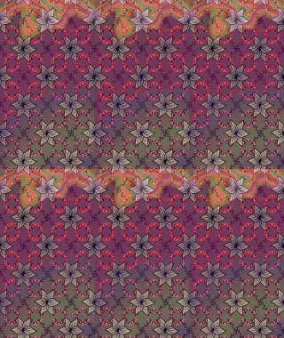 Raster illüstrasyonundaki çiçek desenli çizim. Renkli Bahar Teması eskiz kalıbı. Kahverengi renkli çiçekler. Düz Çiçek Elementleri Tasarımı.