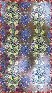 Raster illüstrasyonu. Klasik çiçek tasarımı elementleri. Tarafsız ve gri kıvırcık çiçekler nötr ve gri renklerde şekillenir.