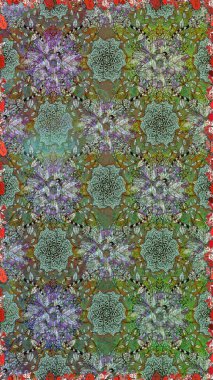 Modaya uygun kumaş deseni. Sevimli çiçek raster deseni. Renkli Yaz Temalı Kusursuz Arkaplan. Düz Çiçek Elementleri Tasarımı.