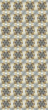 Geleneksel klasik Raster altın eskiz modeli. Barok tarzında eskiz oryantal süsü. Bej, gri ve nötr renklerde altın elementler.