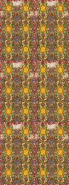 Şatafatlı bahar bahçesi dokusu. Raster illüstrasyonu. Çiçek deseni. Çiçek çizimi arkaplanı.