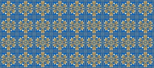 Doğulu stili, altın elementlerle kahverengi ve mavi renklerde altın desenli arabesk yapar. Kusursuz kıvırcık saçlar. Raster altın desen.