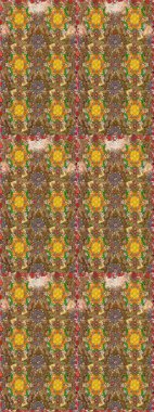 Şatafatlı bahar bahçesi dokusu. Raster illüstrasyonu. Çiçek deseni. Çiçek çizimi arkaplanı.