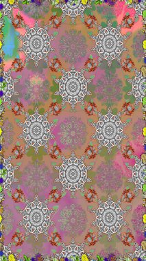 Süs bahar bahçe doku gelişir. Çiçek sorunsuz arka plan. Raster resim. Çiçek desenli.