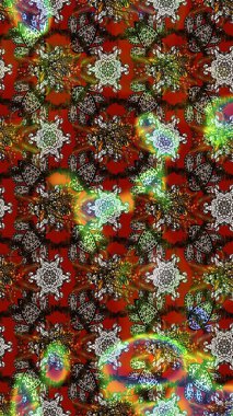 Tekrar eden çiçek arkaplanı, zarif kahverengi, gri ve kırmızı çiçek duvar kağıdı. Çiçek desenli eskiz kahverengi, gri ve kırmızı renkler, el çizimi papatyalar, papatyalar.