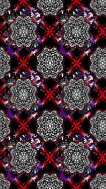 Siyah renkli çiçek desenli eskiz. Suluboya tarzında siyah renkte çiçekler.