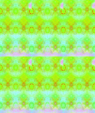 Yumuşak, bahar çiçekli arka plan. Çiçekli karalama şeklinde Raster çiçek deseni. Yeşil renkte çiçekler.