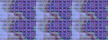 Düz Çiçek Elementleri Tasarım Raster illüstrasyonu. Çiçek desenli eskiz. Mavi ve mor renkli çiçekler. Renkli Bahar Teması çizim şablonu.