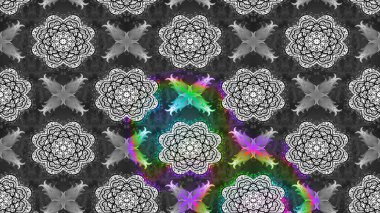 Gri renkli çiçekler. Düz Çiçek Elementleri Tasarımı. Renkli Yaz Temalı eskiz kalıbı. Sevimli çiçek raster deseni.