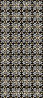 Barok tarzında duvar kağıdı tasarımı için kusursuz damaske deseni arkaplanı. Süslü raster dekorasyonu. Altın desenli gri, bej ve siyah altın elementler.