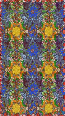 Eski usul. Tomurcukları çiçek olan sevimli bir çiçek deseni. Kusursuz bir geçmişi var. Kumaş, tekstil, duvar kağıdı baskısı için. Raster illüstrasyonu. Raster..