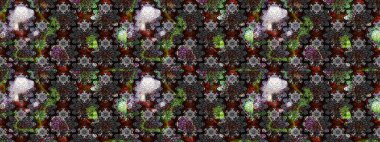 Güzel kumaş deseni. Güzel suluboya yaz çiçekleri deseni..