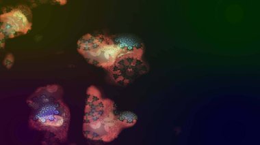 Küçük renkli çiçekler. Küçük çiçekte güzel bir desen. Robot resim. Çiçekli bahar çiçekleri. Moda baskıları için zarif bir şablon. Motley illüstrasyonu.