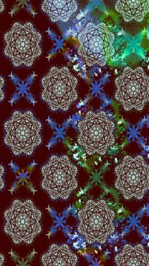 Renkli Bahar Teması eskiz kalıbı. Düz Çiçek Elementleri Tasarımı. Raster..