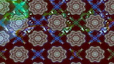 Raster. Renkli Bahar Teması eskiz kalıbı. Düz Çiçek Elementleri Tasarımı.