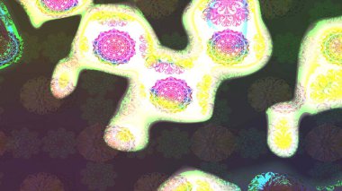 Kahverengi renkli çiçekler. Yumuşak, bahar çiçekli arka plan. Raster çiçek desenli ve çiçekli..