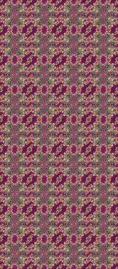 Mor, kahverengi ve gri renklerde geleneksel, klasik, altın, kusursuz desen. Barok tarzında kusursuz bir doğulu süsü..